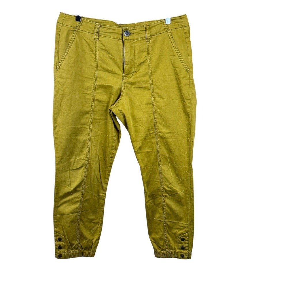 Cabi Womens #5504 The Tracker‎ Jogger Pants Marigold Yellow Size 12